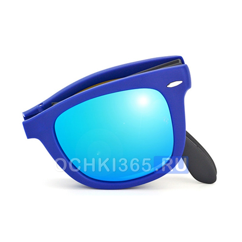 Складные очки солнцезащитные. Ray ban очки 4105. Ray ban Wayfarer синие. Ray ban Wayfarer 4105. Ray ban складные очки Folding Wayfarer.