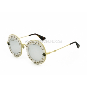 Солнцезащитные очки GUCCI GG0105S 003J Cold White