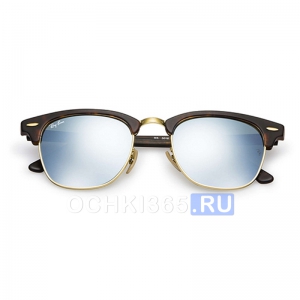 Солнцезащитные очки Ray Ban 3016 1145/30 Clubmaster Flash Lenses