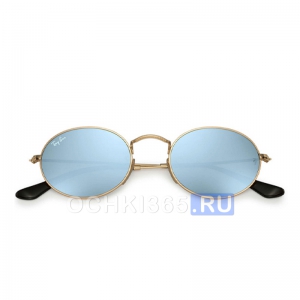 Солнцезащитные очки Ray Ban 3547N 001/30 Oval Flat Lenses