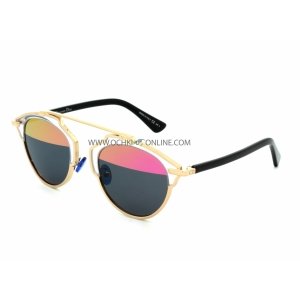 Солнцезащитные очки Christian Dior So Real B1MY9 Pink-Gray Mirror/Gold